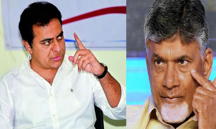 ktr slams chandrababu