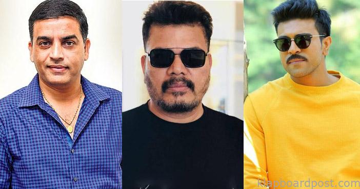 Dil Raju and Shankar discussing this key issue for Charans film