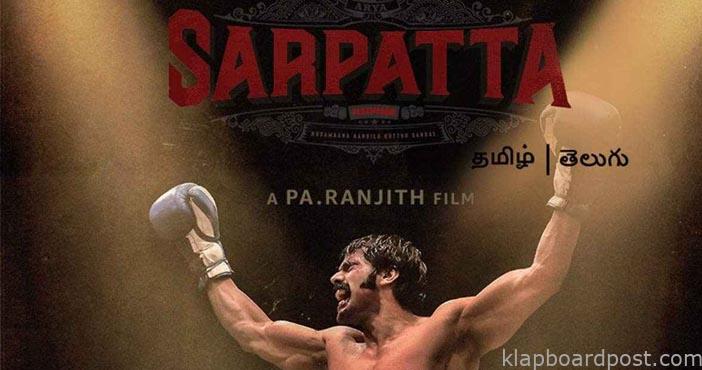 Arya starrer Sarpatta Parambarai on July 22