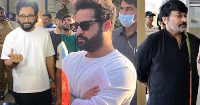 Telangana Assembly Elections Tollywood Stars Cast Their Vote