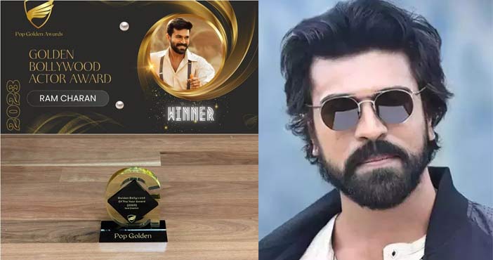 ram charan won golden bolly