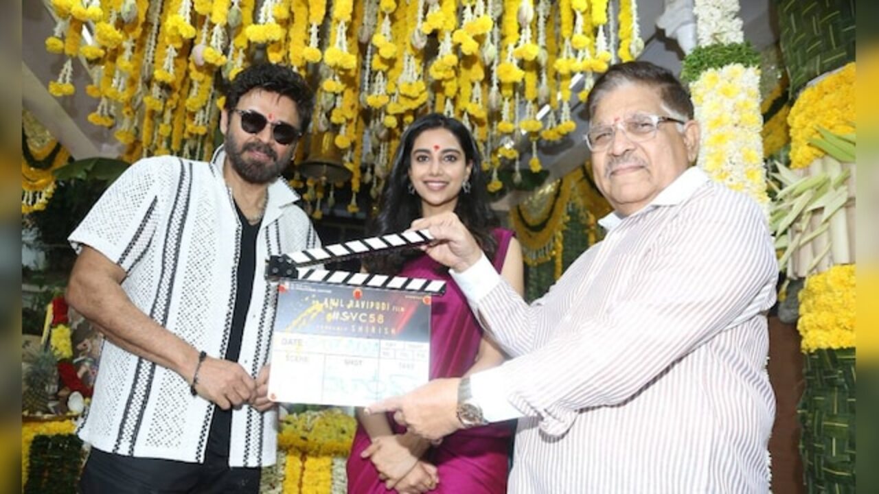 Venky Anil3 team kickstarts the shoot