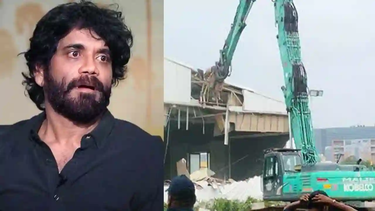 Nagarjuna's N convention center demolished in Hyderabad 