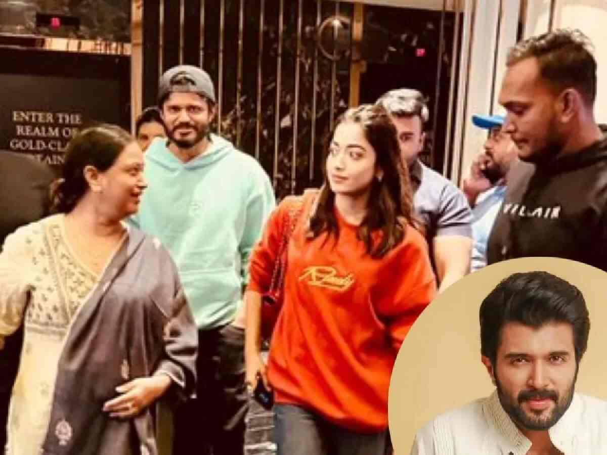 Rashmika Mandanna Watches Pushpa 2 with Vijay Deverakonda’s Family  